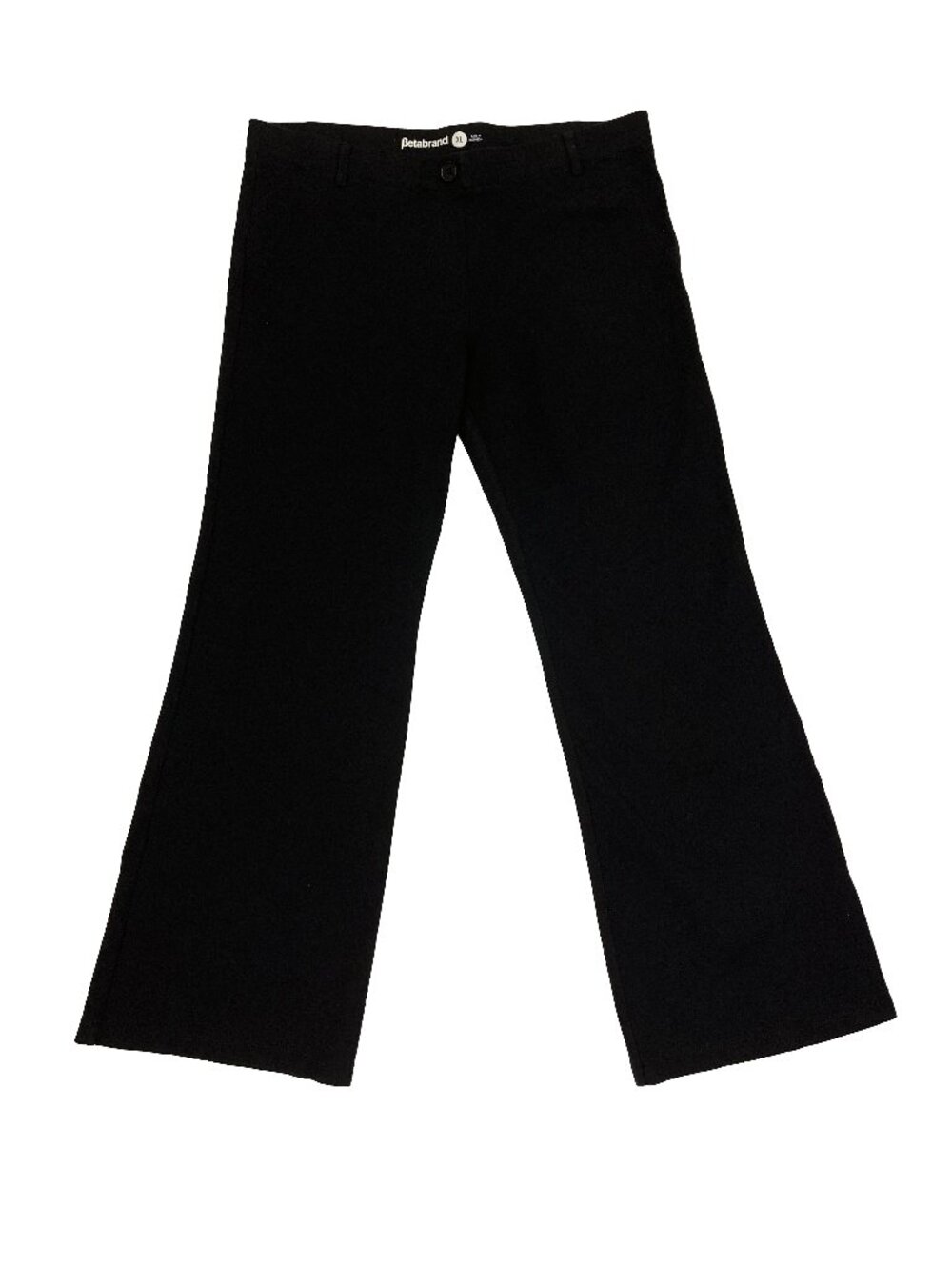 Betabrand Pull On Elastic Waist Stretch Black Pants Womens XL X-Large